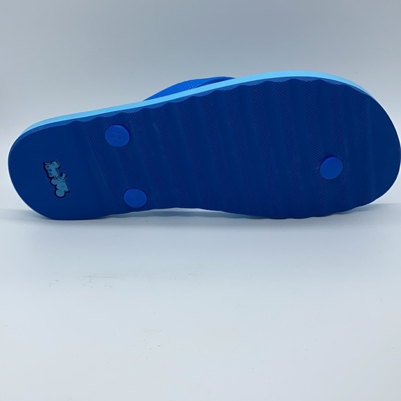REDUCED BY $10 Coach Zak Blue Flip Flops Sz 5-6 NWT - Picture 4 of 4